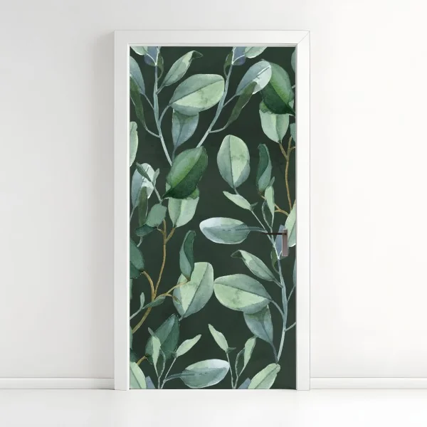 Naklejka na drzwi słoneczna żółta uliczka w Rethymno, Kreta – Wallissimo®