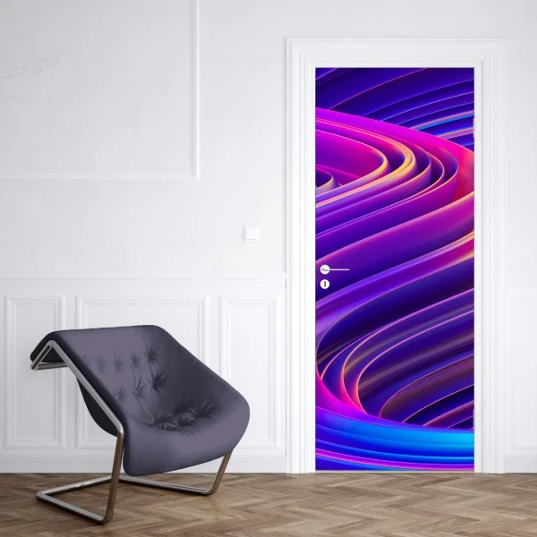 Naklejka na drzwi monochromatyczne zbliżenie dalii – Wallissimo®