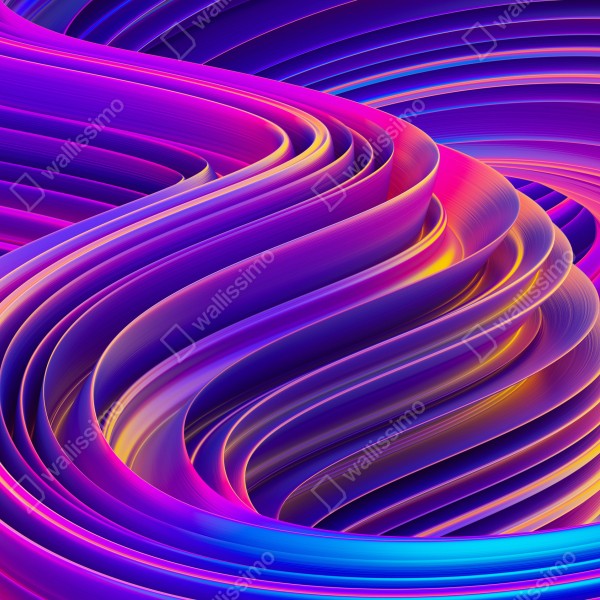 Naklejka na drzwi intensywny fioletowy 3d wir wstęg – Wallissimo® Naklejka na drzwi intensywny fioletowy 3d wir wstęg – Wallissimo®