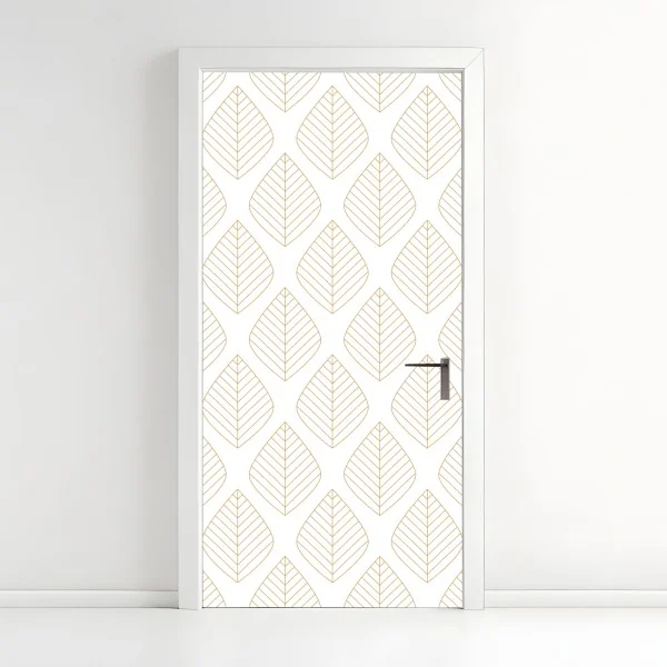 Naklejka na drzwi odważny geometryczny wzór na ścianę – Wallissimo®