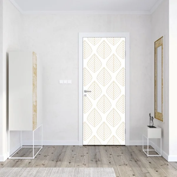 Naklejka na drzwi odważny geometryczny wzór na ścianę – Wallissimo®