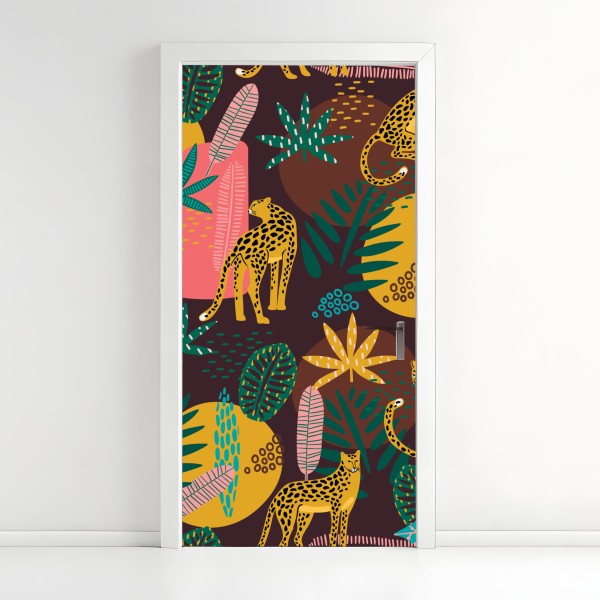 Naklejka na drzwi słoneczna kamienna uliczka – Wallissimo®