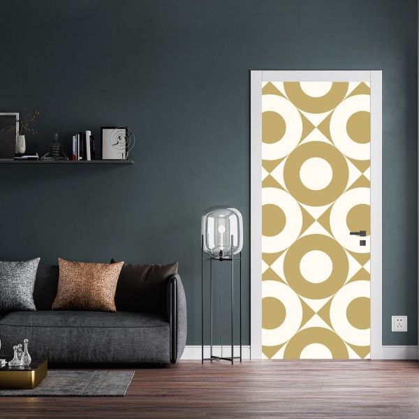 Naklejka na drzwi majestatyczne odbicie Alp przy Bachalpsee – Wallissimo®