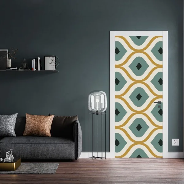 Naklejka na drzwi Flatiron, Nowy Jork — architektura w monochromie – Wallissimo®