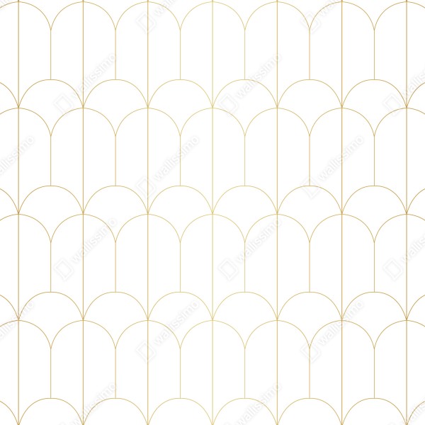 Naklejka na drzwi złoty art deco łukowy wzór – Wallissimo® Naklejka na drzwi złoty art deco łukowy wzór – Wallissimo®