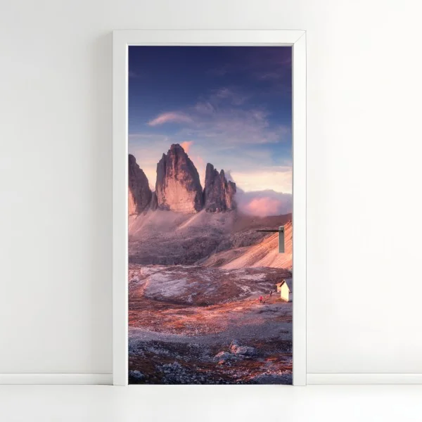 Naklejka na drzwi sepia widok na Most Brookliński – Wallissimo®