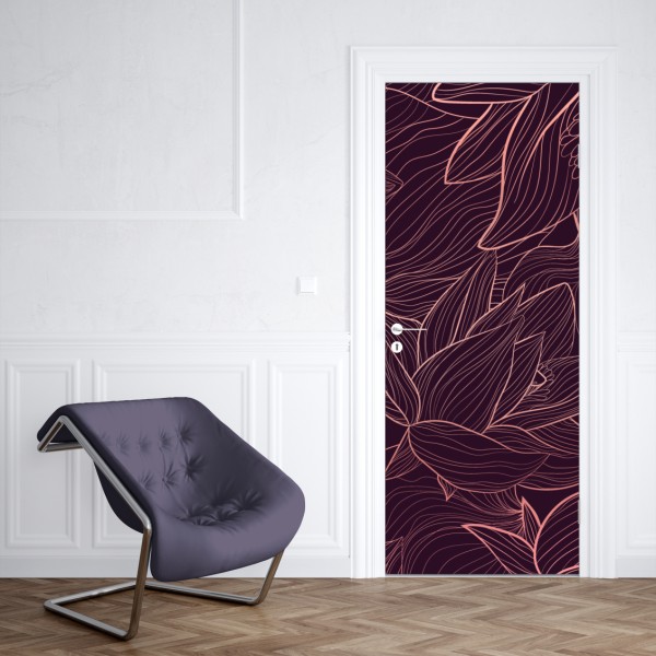 Naklejka na drzwi złoty zachód słońca nad wydmami pustyni – Wallissimo®