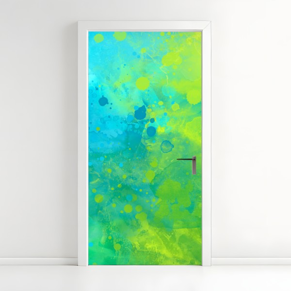 Naklejka na drzwi minimalistyczne geometryczne wnętrze z świetlikiem – Wallissimo®