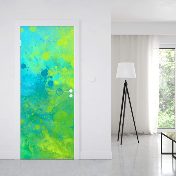 Naklejka na drzwi minimalistyczne geometryczne wnętrze z świetlikiem – Wallissimo®