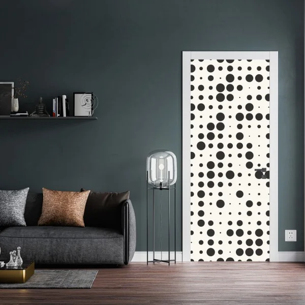 Naklejka na drzwi Flatiron, Nowy Jork — architektura w monochromie – Wallissimo®