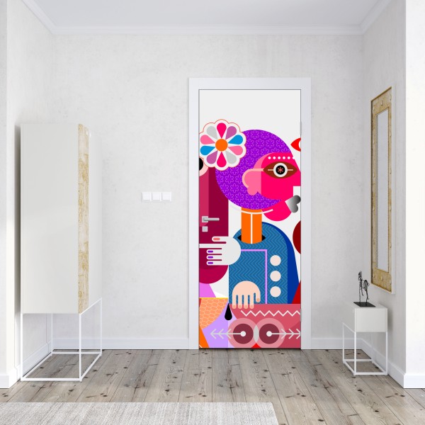 Naklejka na drzwi rajska plaża na Malediwach – Wallissimo®