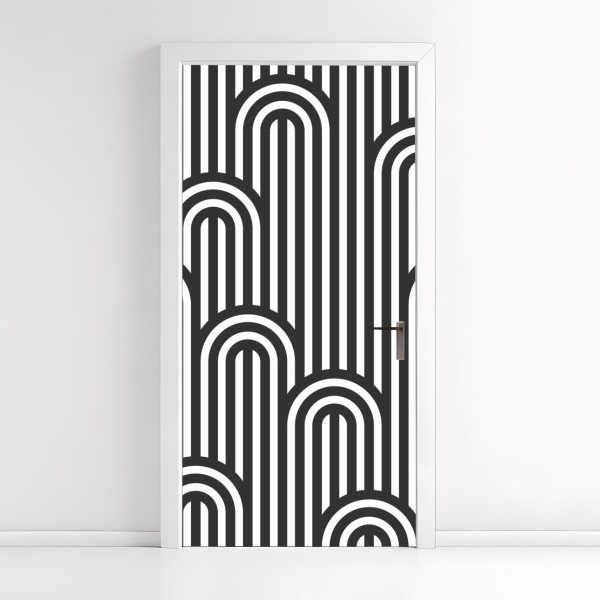 Naklejka na drzwi Statua Wolności w monochromie – Wallissimo®