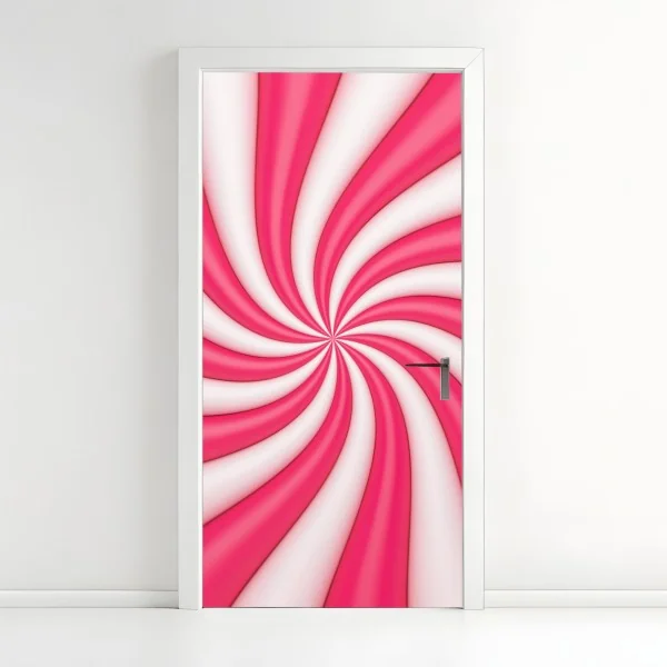 Naklejka na drzwi wiosenna łąka pod błękitnym niebem – Wallissimo®