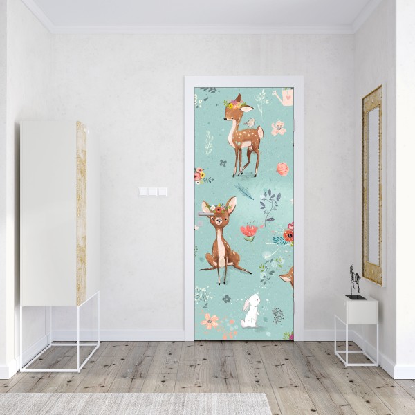 Naklejka na drzwi Statua Wolności w monochromie – Wallissimo®