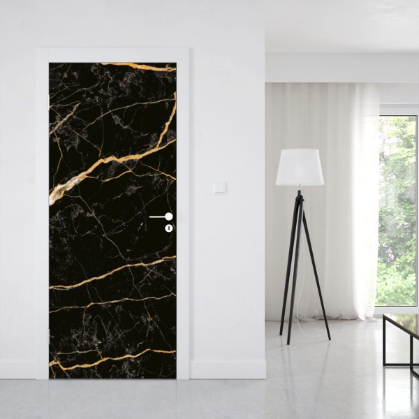 Naklejka na drzwi mglisty las jodłowy – Wallissimo®