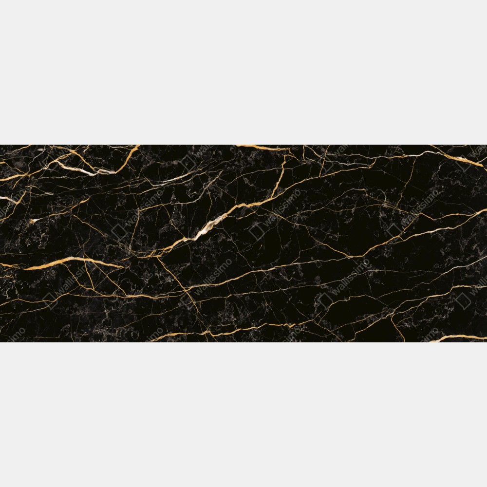 Naklejka na drzwi czarny marmur ze złotymi żyłami – Wallissimo® Naklejka na drzwi czarny marmur ze złotymi żyłami – Wallissimo®