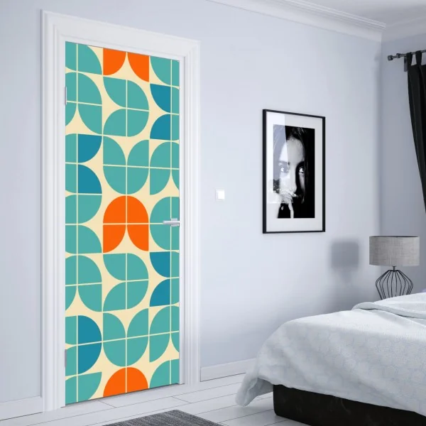 Naklejka na drzwi gwiaździsta Droga Mleczna nad lasem – Wallissimo®