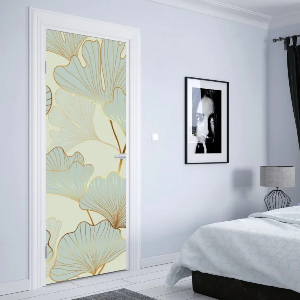 Naklejka na drzwi Haifoss wodospad o zachodzie słońca – Wallissimo®