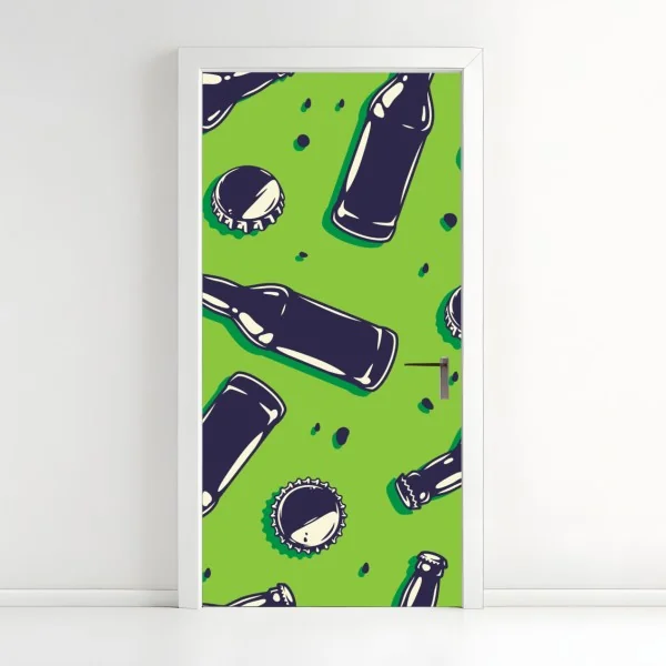 Naklejka na drzwi vintageowa droga przez pustynię, Dolina Śmierci – Wallissimo®