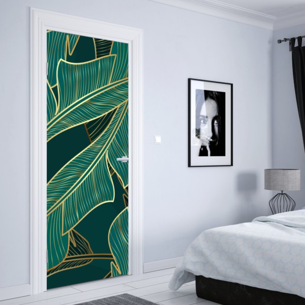 Naklejka na drzwi żywe łubinowe łąki przy Vestrahorn, Islandia – Wallissimo®