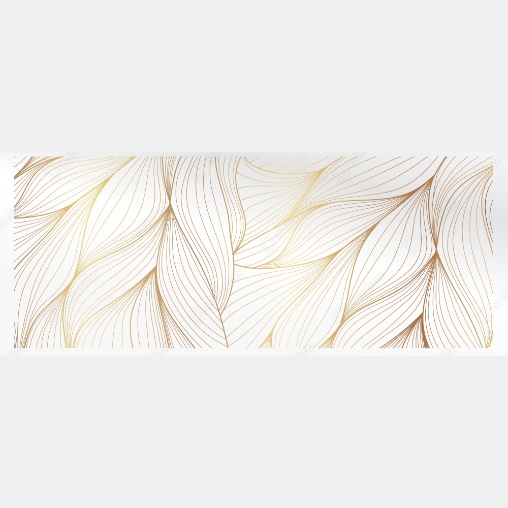 Naklejka na drzwi złote płynne linie abstrakcyjny wzór – Wallissimo® Naklejka na drzwi złote płynne linie abstrakcyjny wzór – Wallissimo®