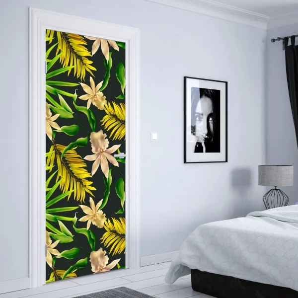 Naklejka na drzwi minimalistyczne geometryczne wnętrze z świetlikiem – Wallissimo®