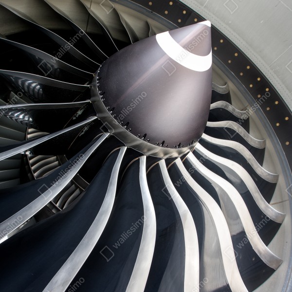 Naklejka na biurko i stół zbliżenie na turbinę silnika odrzutowego – Wallissimo® Naklejka na biurko i stół zbliżenie na turbinę silnika odrzutowego – Wallissimo®