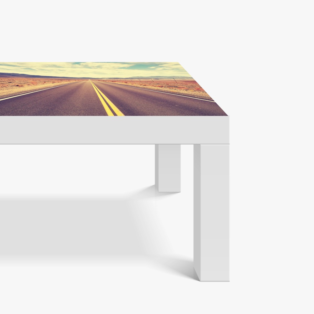 Naklejka na biurko i stół vintageowa droga przez pustynię, Dolina Śmierci – Wallissimo® Naklejka na biurko i stół vintageowa droga przez pustynię, Dolina Śmierci – Wallissimo®