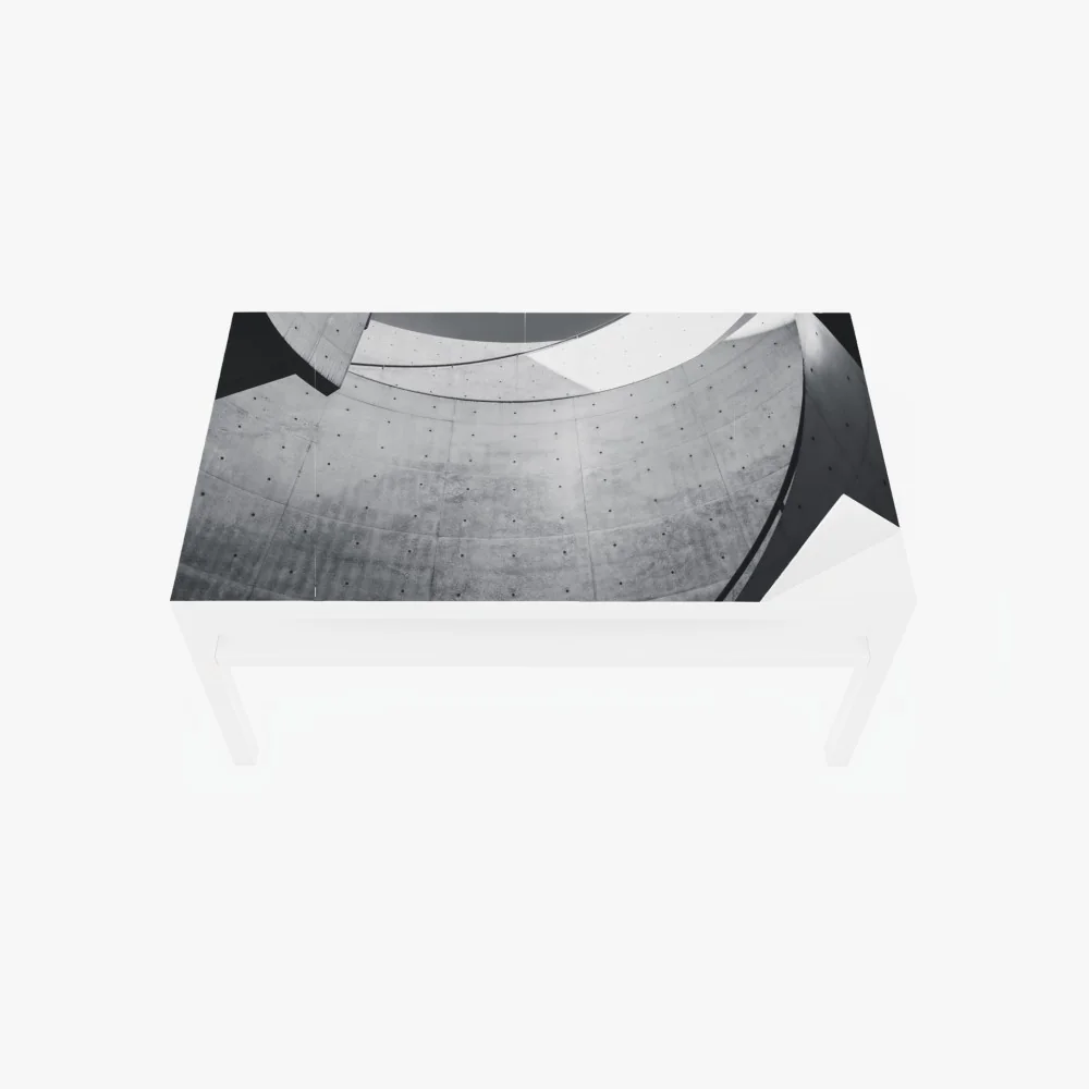 Naklejka na biurko i stół zakrzywione betonowe schody spiralne – Wallissimo® Naklejka na biurko i stół zakrzywione betonowe schody spiralne – Wallissimo®