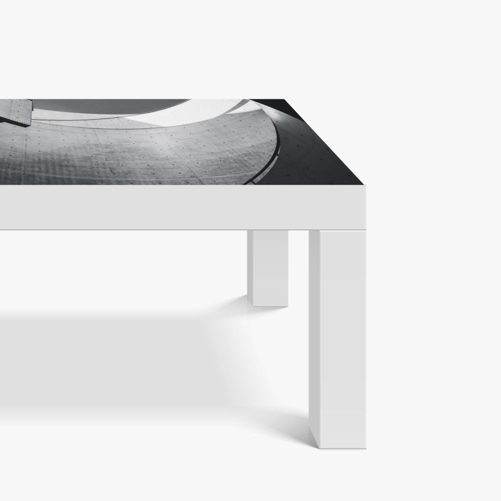 Naklejka na biurko i stół zakrzywione betonowe schody spiralne – Wallissimo® Naklejka na biurko i stół zakrzywione betonowe schody spiralne – Wallissimo®