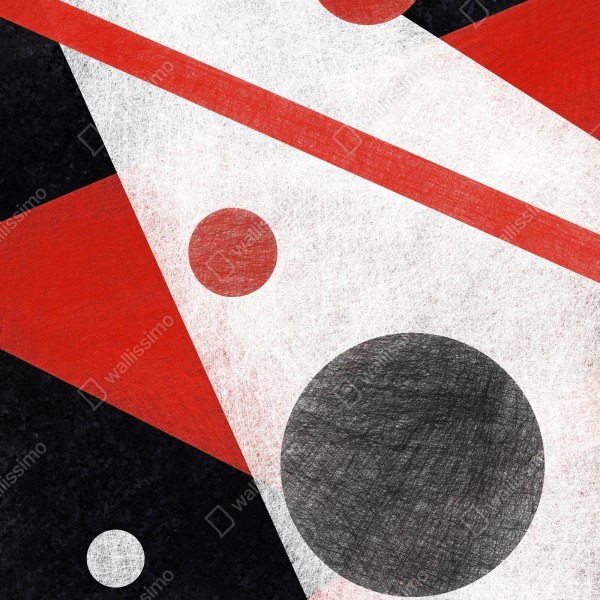 Naklejka na biurko i stół geometryczna abstrakcja w czerwieni i czerni – Wallissimo® Naklejka na biurko i stół geometryczna abstrakcja w czerwieni i czerni – Wallissimo®