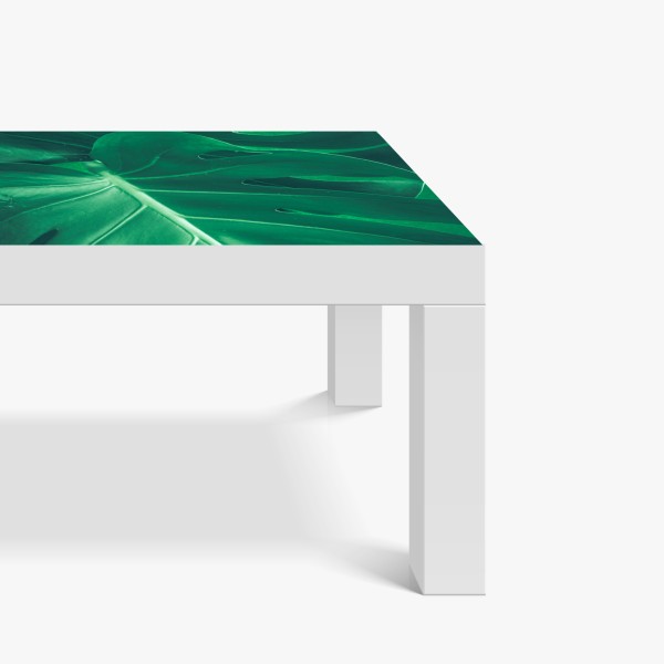 Naklejka na biurko i stół turkusowa abstrakcyjna faktura olejna – Wallissimo®