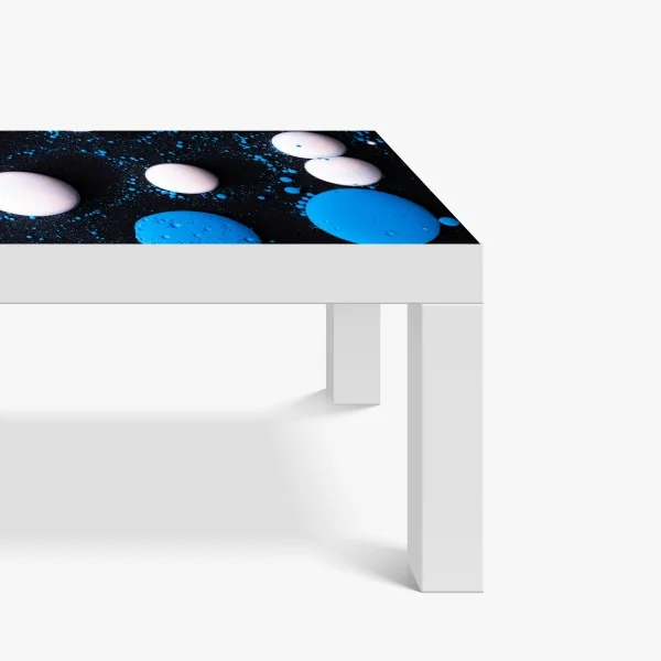 Naklejka na biurko i stół neonowa różowa abstrakcja płynna – Wallissimo®