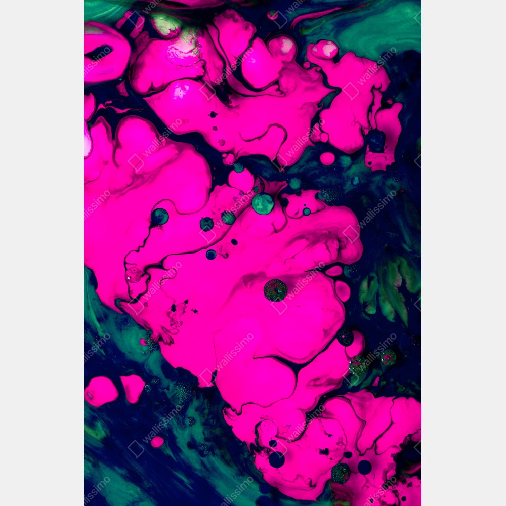 Naklejka na biurko i stół neonowa różowa abstrakcja płynna – Wallissimo® Naklejka na biurko i stół neonowa różowa abstrakcja płynna – Wallissimo®