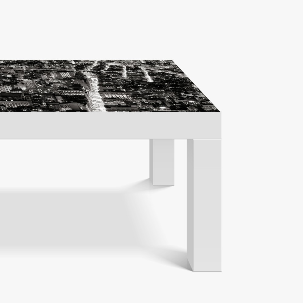 Naklejka na biurko i stół monochromatyczna panorama miasta nocą – Wallissimo® Naklejka na biurko i stół monochromatyczna panorama miasta nocą – Wallissimo®