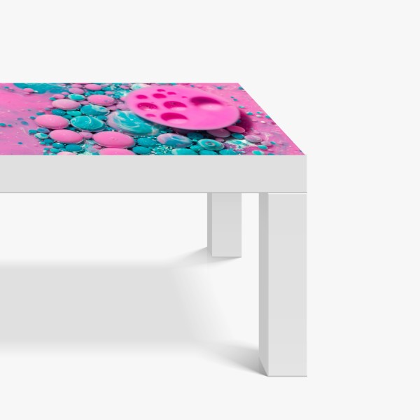 Naklejka na biurko i stół mglisty las w odcieniach szarości – Wallissimo®