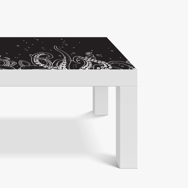 Naklejka na biurko i stół złoty wzór wachlarza w stylu art deco – Wallissimo®