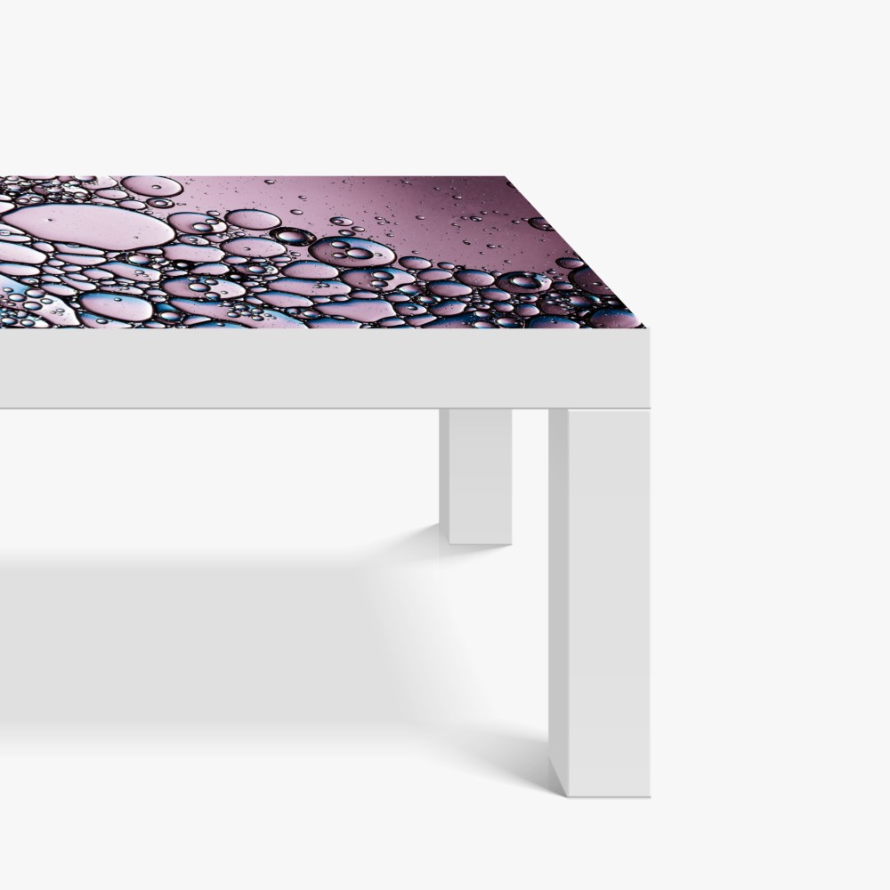 Naklejka na biurko i stół fioletowy abstrakcyjny wzór z bąbelkami – Wallissimo® Naklejka na biurko i stół fioletowy abstrakcyjny wzór z bąbelkami – Wallissimo®