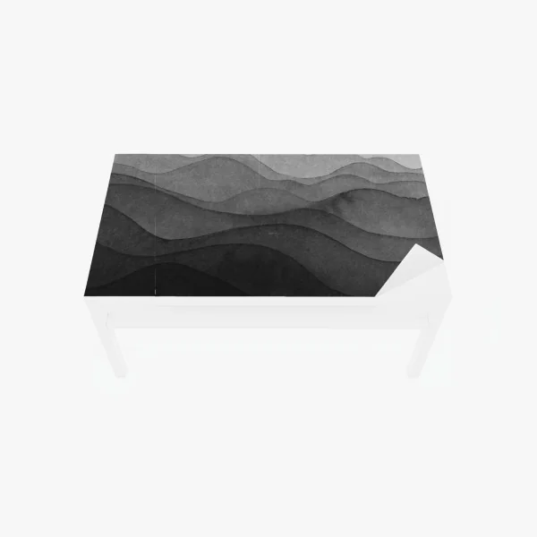 Naklejka na biurko i stół monochromatyczne warstwowe góry