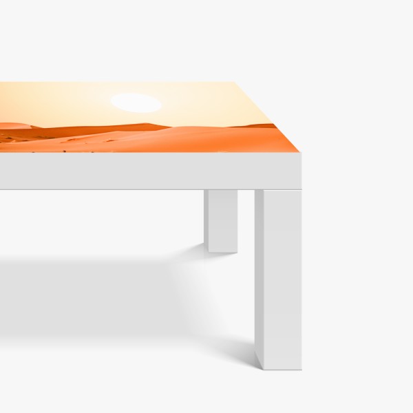 Naklejka na biurko i stół delikatny złoty wzór miłorzębu – Wallissimo®