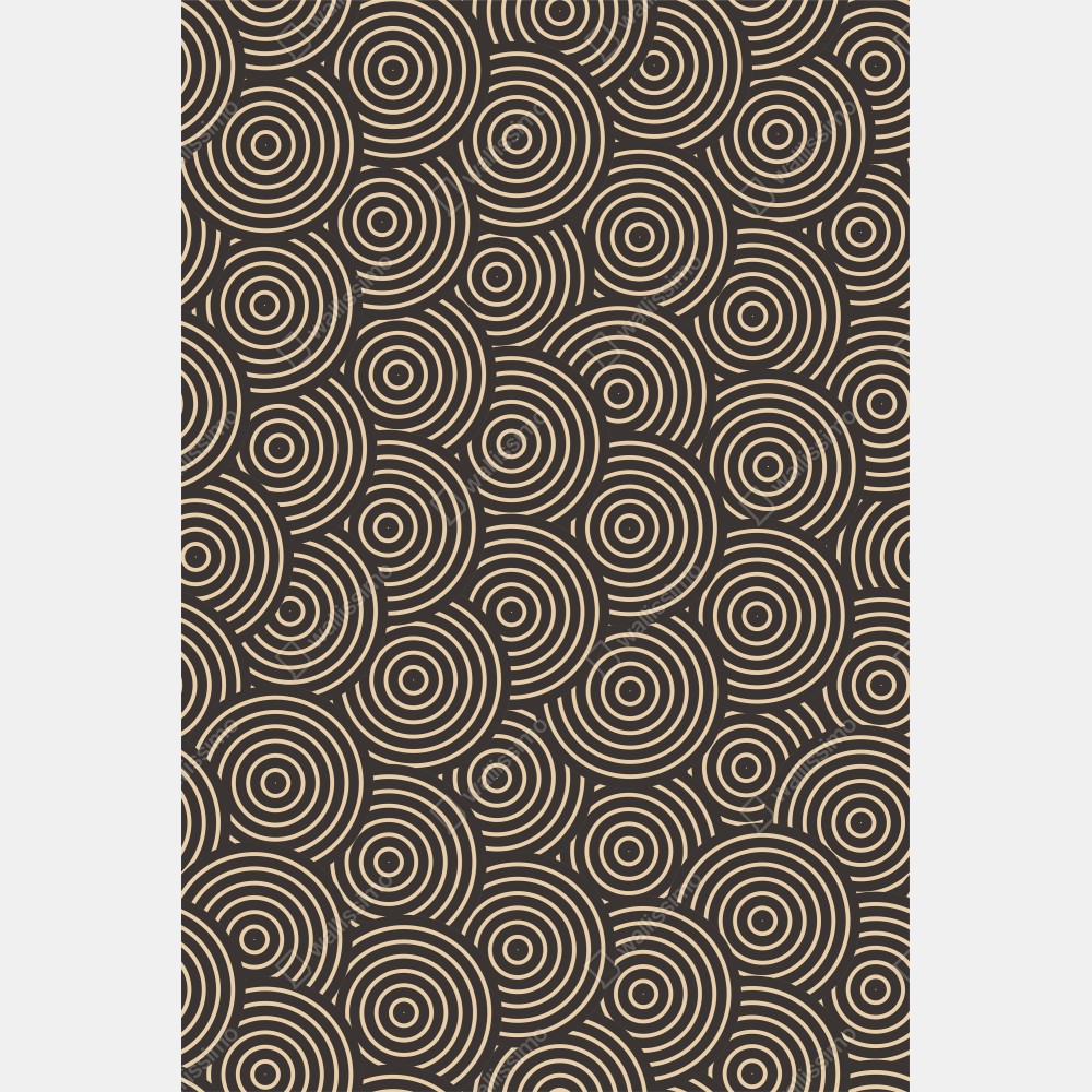 Naklejka na biurko i stół retro koncentryczne koła – Wallissimo® Naklejka na biurko i stół retro koncentryczne koła – Wallissimo®