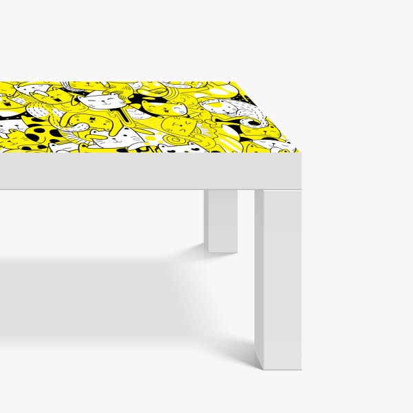 Naklejka na biurko i stół ogród żurawi w stylu orientalnym – Wallissimo®