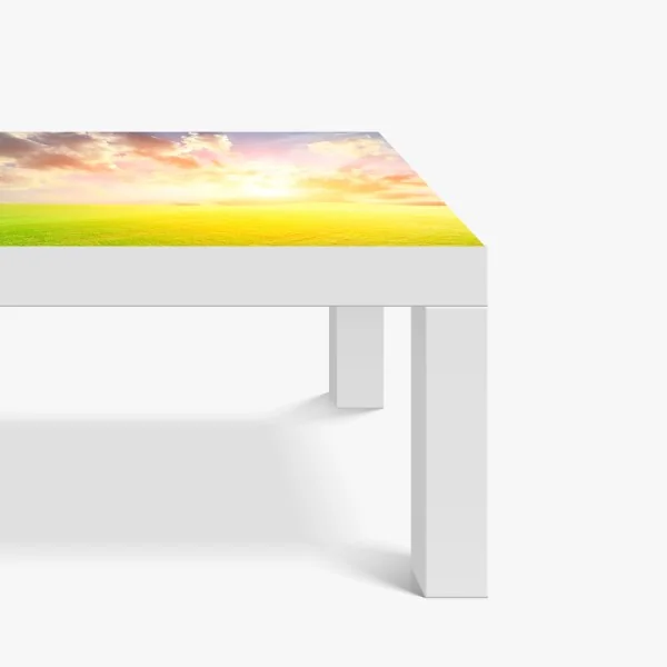 Naklejka na biurko i stół złote fale w japońskim stylu – Wallissimo®