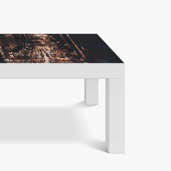 Naklejka na biurko i stół zbliżenie czerwonej dalii – Wallissimo®