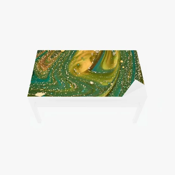 Naklejka na biurko i stół zielona tekstura marmuru – Wallissimo®