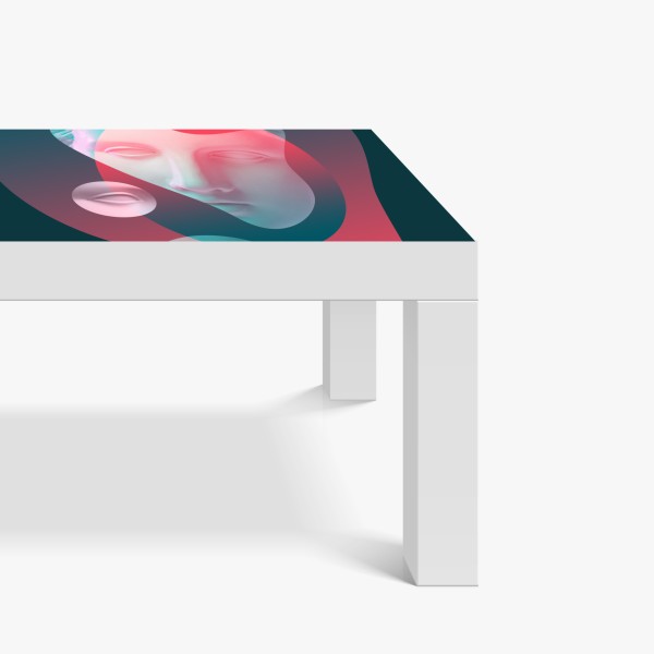 Naklejka na biurko i stół mglisty poranek nad Lacu Roșu – Wallissimo®