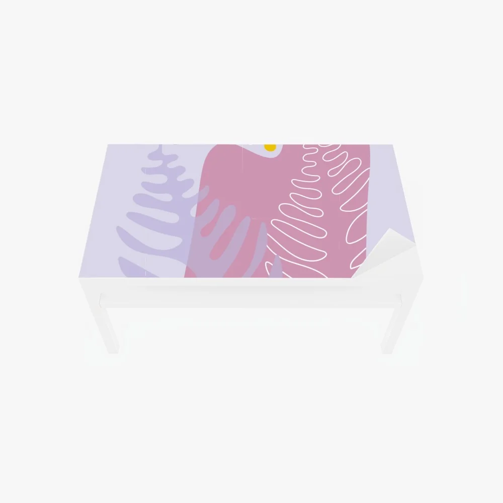 Naklejka na biurko i stół delikatna pastelowa kompozycja botaniczna – Wallissimo® Naklejka na biurko i stół delikatna pastelowa kompozycja botaniczna – Wallissimo®