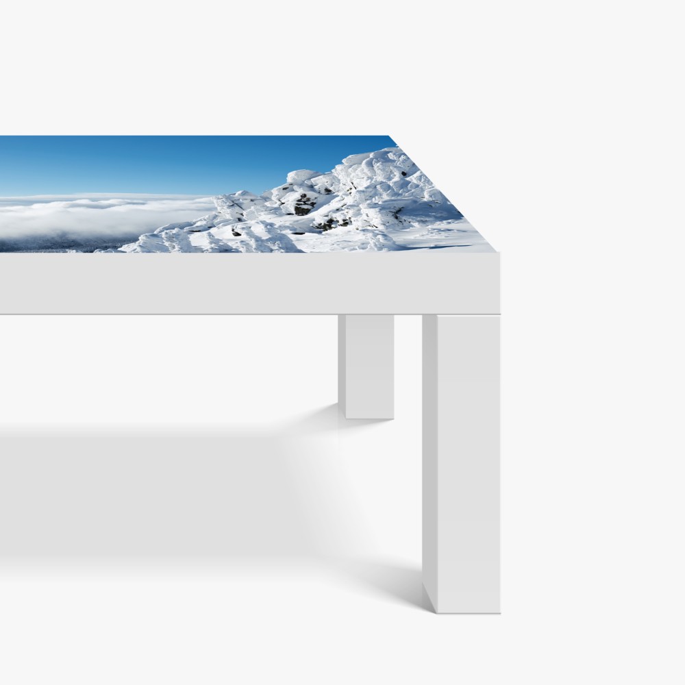 Naklejka na biurko i stół spokojny zimowy krajobraz górski – Wallissimo® Naklejka na biurko i stół spokojny zimowy krajobraz górski – Wallissimo®