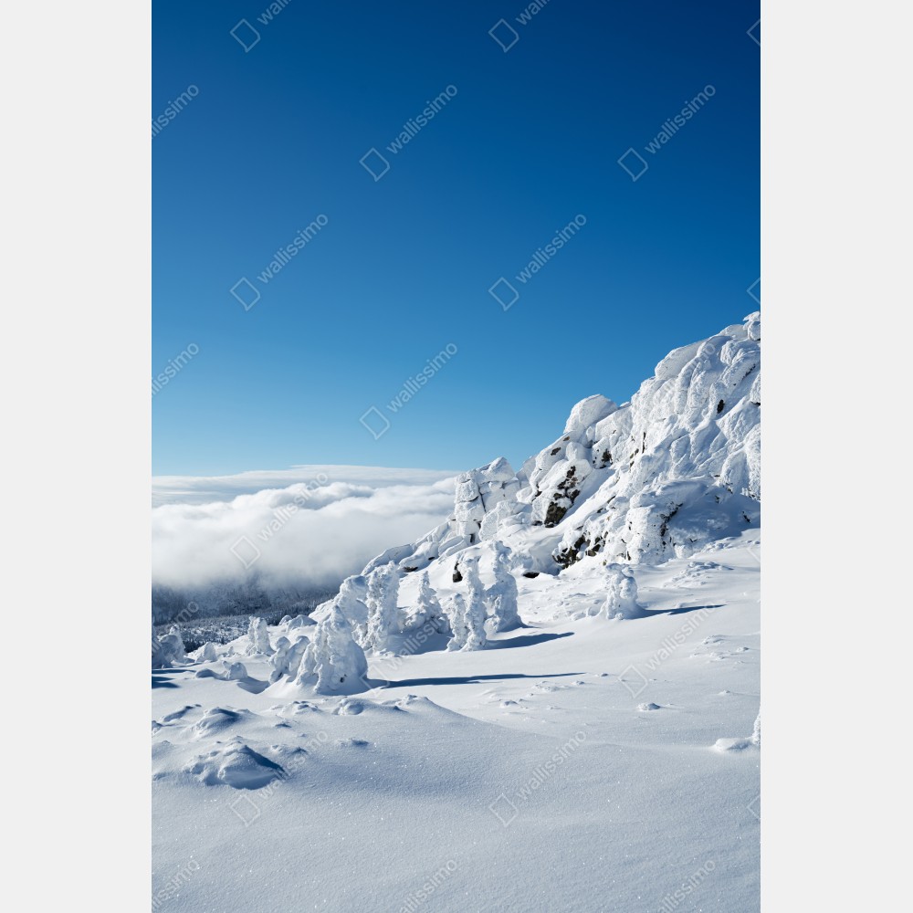 Naklejka na biurko i stół spokojny zimowy krajobraz górski – Wallissimo® Naklejka na biurko i stół spokojny zimowy krajobraz górski – Wallissimo®