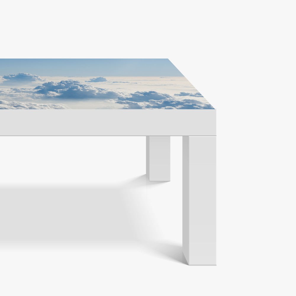 Naklejka na biurko i stół lotniczy pejzaż chmur nad błękitnym niebem – Wallissimo® Naklejka na biurko i stół lotniczy pejzaż chmur nad błękitnym niebem – Wallissimo®